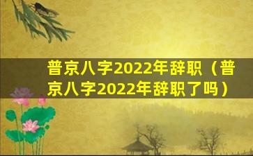 普京八字2022年辞职（普京八字2022年辞职了吗）