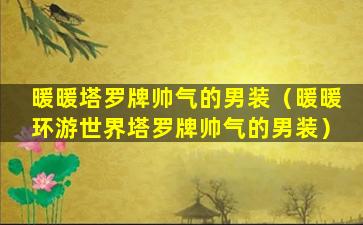 暖暖塔罗牌帅气的男装（暖暖环游世界塔罗牌帅气的男装）