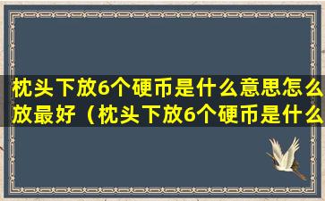 枕头下放6个硬币是什么意思怎么放最好（枕头下放6个硬币是什么意思怎么放最好呢）