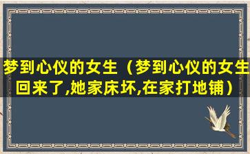 梦到心仪的女生（梦到心仪的女生回来了,她家床坏,在家打地铺）