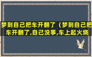 梦到自己把车开翻了（梦到自己把车开翻了,自己没事,车上起火烧死路人）