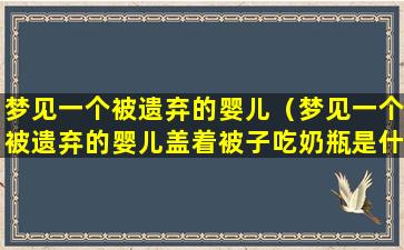 梦见一个被遗弃的婴儿（梦见一个被遗弃的婴儿盖着被子吃奶瓶是什么意思）