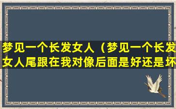 梦见一个长发女人（梦见一个长发女人尾跟在我对像后面是好还是坏）