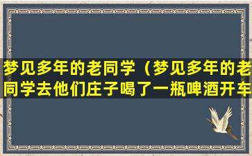 梦见多年的老同学（梦见多年的老同学去他们庄子喝了一瓶啤酒开车回家了）