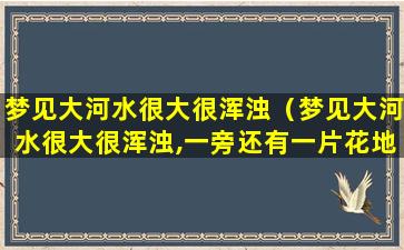 梦见大河水很大很浑浊（梦见大河水很大很浑浊,一旁还有一片花地）