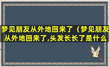 梦见朋友从外地回来了（梦见朋友从外地回来了,头发长长了是什么意思）