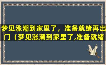 梦见涨潮到家里了，准备就绪再出门（梦见涨潮到家里了,准备就绪再出门）