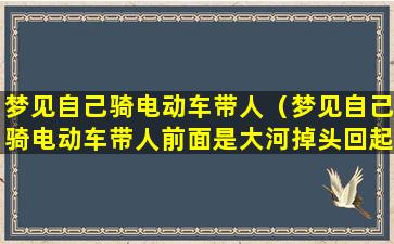 梦见自己骑电动车带人（梦见自己骑电动车带人前面是大河掉头回起）