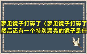 梦见镜子打碎了（梦见镜子打碎了然后还有一个特别漂亮的镜子是什么意思）