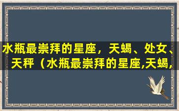 水瓶最崇拜的星座，天蝎、处女、天秤（水瓶最崇拜的星座,天蝎,处女,天秤）