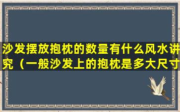 沙发摆放抱枕的数量有什么风水讲究（一般沙发上的抱枕是多大尺寸的）