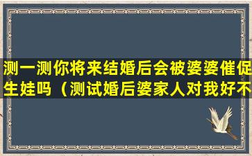 测一测你将来结婚后会被婆婆催促生娃吗（测试婚后婆家人对我好不好）