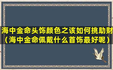 海中金命头饰颜色之该如何挑助财（海中金命佩戴什么首饰最好呢）