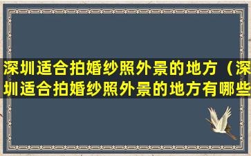 深圳适合拍婚纱照外景的地方（深圳适合拍婚纱照外景的地方有哪些）