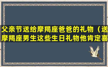 父亲节送给摩羯座爸爸的礼物（送摩羯座男生这些生日礼物他肯定喜欢）