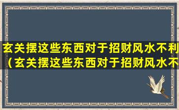 玄关摆这些东西对于招财风水不利（玄关摆这些东西对于招财风水不利吗）