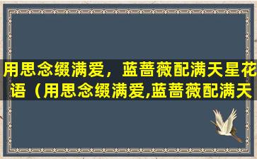 用思念缀满爱，蓝蔷薇配满天星花语（用思念缀满爱,蓝蔷薇配满天星花语）