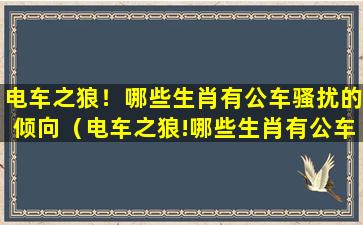 电车之狼！哪些生肖有公车骚扰的倾向（电车之狼!哪些生肖有公车骚扰的倾向）