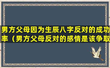 男方父母因为生辰八字反对的成功率（男方父母反对的感情是该争取还是放弃）