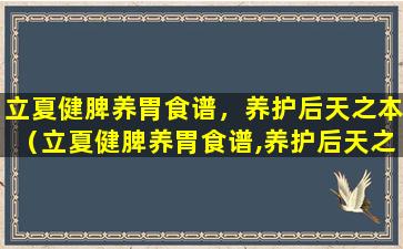 立夏健脾养胃食谱，养护后天之本（立夏健脾养胃食谱,养护后天之本）