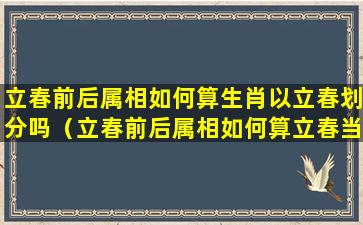 立春前后属相如何算生肖以立春划分吗（立春前后属相如何算立春当天属相怎么算）