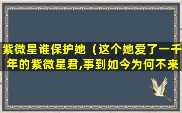 紫微星谁保护她（这个她爱了一千年的紫微星君,事到如今为何不来）