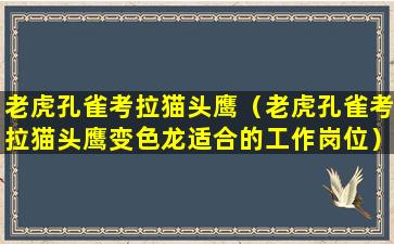 老虎孔雀考拉猫头鹰（老虎孔雀考拉猫头鹰变色龙适合的工作岗位）