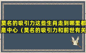 莫名的吸引力这些生肖走到哪里都是中心（莫名的吸引力和前世有关吗）