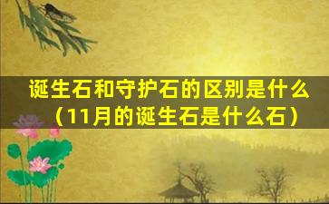 诞生石和守护石的区别是什么（11月的诞生石是什么石）