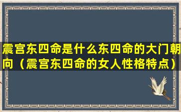 震宫东四命是什么东四命的大门朝向（震宫东四命的女人性格特点）