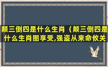 颠三倒四是什么生肖（颠三倒四是什么生肖图享受,强盗从来命攸关什么生肖）